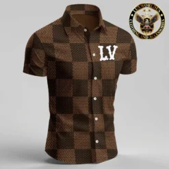 [PREMIUM] Limited LOUIS VUITTON Short Sleeve Button Shirt 2024 LUX-SP-0012ESPA3OS