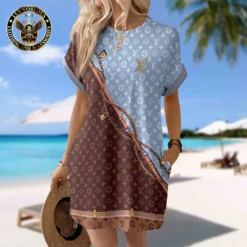 LOUIS VUITTON Premium Short Sleeve Pocket Dress 💖 Summer 2024 LUX-CJX1-00000CXKNBF6