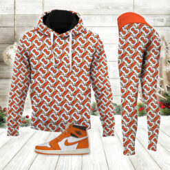 Set Hoodie Leggings Burberry Winter Outfit For Women – AF+DDK-171023005