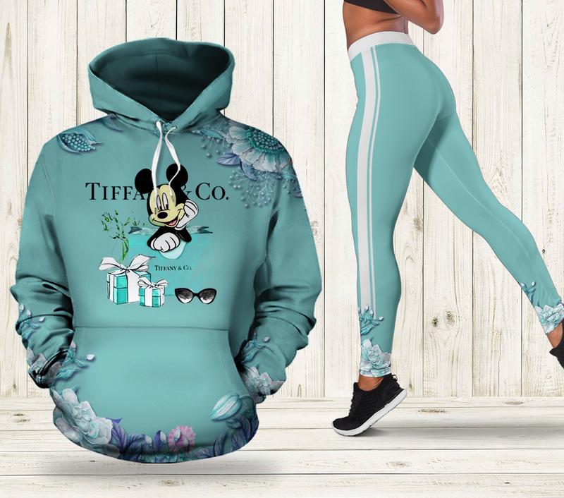 Tiffany & Co. Mickey Mouse Hoodie Leggings Luxury Brand Clothing Clothes Outfit For Women Luxury Women Outfit Trending 2025 - AF+DDK-00252331