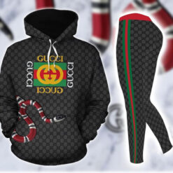 King Snake Gucci 3D Full Print Hoodie And Leggings Set - AF+DDK-00851082