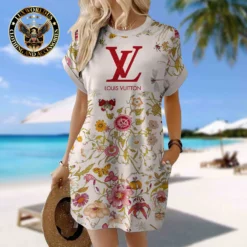 LOUIS VUITTON Premium Short Sleeve Pocket Dress 💖 Summer 2024 LUX-CJX1-0000PDEKZHDL