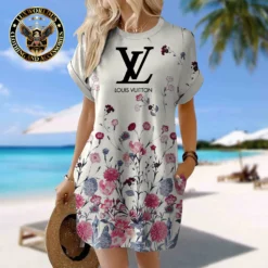 LOUIS VUITTON Premium Short Sleeve Pocket Dress 💖 Summer 2024 LUX-CJX1-0000LUNVT8EJ