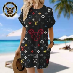 LOUIS VUITTON Premium Short Sleeve Pocket Dress 💖 Summer 2024 LUX-CJX1-000077ETBWXB