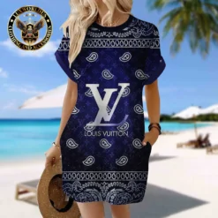 LOUIS VUITTON Premium Short Sleeve Pocket Dress 💖 Summer 2024 LUX-CJX1-000068KOHZSN
