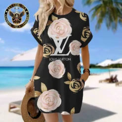 LOUIS VUITTON Premium Short Sleeve Pocket Dress 💖 Summer 2024 LUX-CJX1-0000I5APWW8D