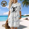 LOUIS VUITTON Premium Short Sleeve Pocket Dress 💖 Summer 2024 LUX-CJX1-0000NTCOBAFD