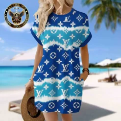 LOUIS VUITTON Premium Short Sleeve Pocket Dress 💖 Summer 2024 LUX-CJX1-0000NA5HLYQV
