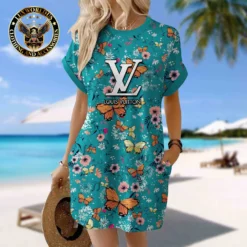 LOUIS VUITTON Premium Short Sleeve Pocket Dress 💖 Summer 2024 LUX-CJX1-0000UQHIG5NO