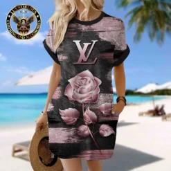 LOUIS VUITTON Premium Short Sleeve Pocket Dress 💖 Summer 2024 LUX-CJX1-0000729TXCNL