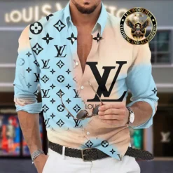Premium LOUIS VUITTON Long Sleeve Button Shirt LUX-CCY-LV000U3LVDJIU