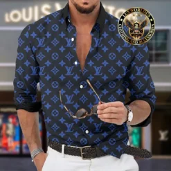 Premium LOUIS VUITTON Long Sleeve Button Shirt LUX-CCY-LV000VN5FBMDK