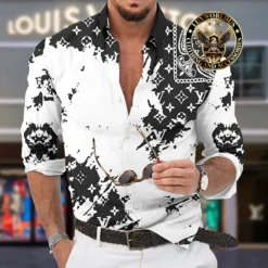 Premium LOUIS VUITTON Long Sleeve Button Shirt LUX-CCY-LV000YWTMDKLP