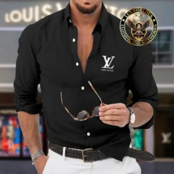 Premium LOUIS VUITTON Long Sleeve Button Shirt LUX-CCY-LV000JTE17T2Y
