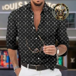 Premium LOUIS VUITTON Long Sleeve Button Shirt LUX-CCY-LV000HRNTY8KQ