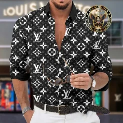 Premium LOUIS VUITTON Long Sleeve Button Shirt LUX-CCY-LV000UM4O1HJD