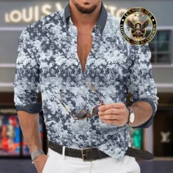 Premium LOUIS VUITTON Long Sleeve Button Shirt LUX-CCY-LV000LDK92ORQ