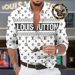 Premium LOUIS VUITTON Long Sleeve Button Shirt LUX-CCY-LV000WQTWNSAJ