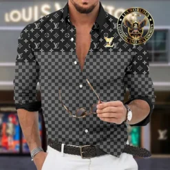 Premium LOUIS VUITTON Long Sleeve Button Shirt LUX-CCY-LV0008R4VEFIP