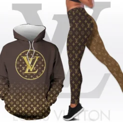 LOUIS VUITTON Premium Hoodie Leggings Set For WOMEN 2025 MRS-AF+DDK-28801