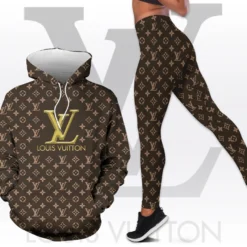 LOUIS VUITTON Premium Hoodie Leggings Set For WOMEN 2025 MRS-AF+DDK-28802