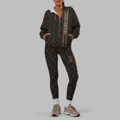 LOUIS VUITTON Premium Zip Hoodie Leggings Set LUX-ZIPAF+DDK-VLK0YUBI