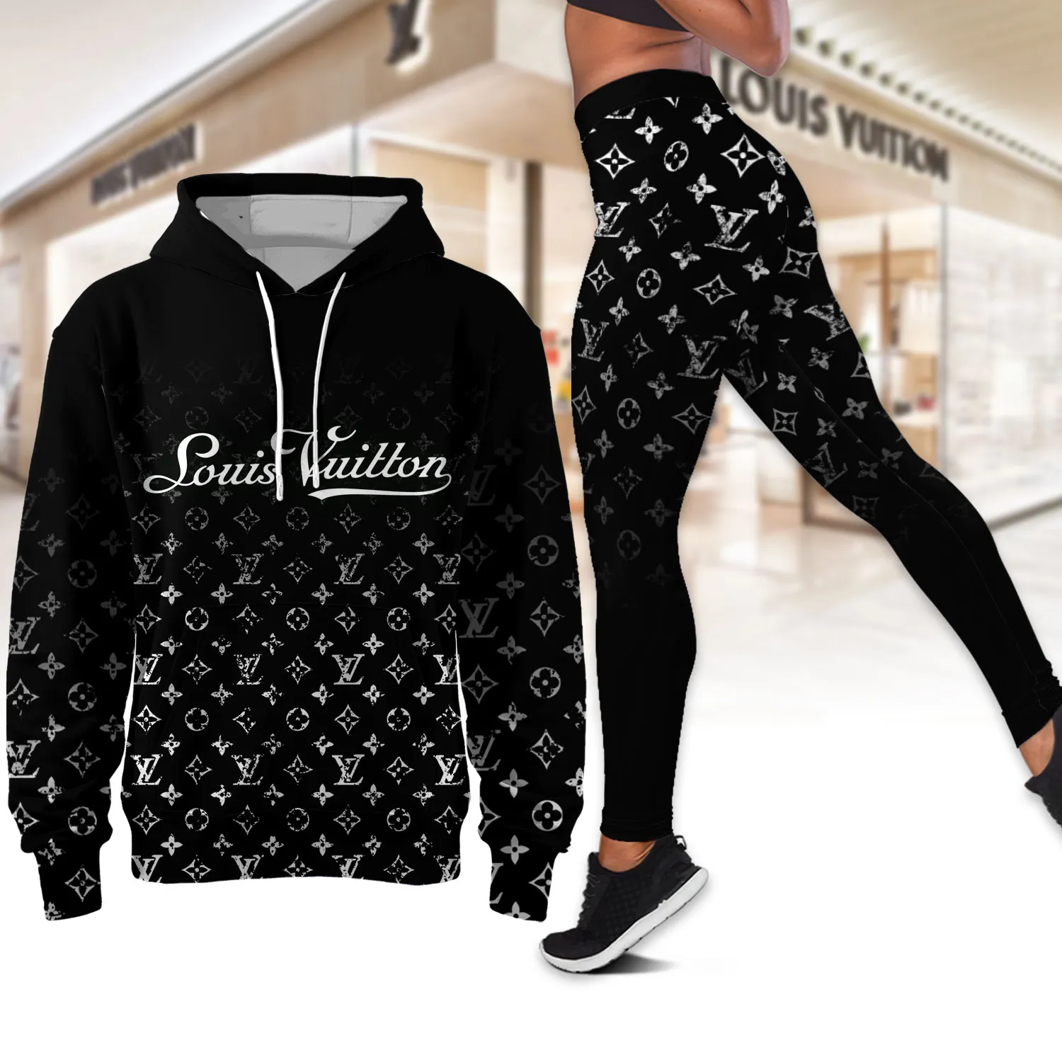 LOUIS VUITTON Premium Hoodie Leggings Set 2025 LUX-AF+DDK-57FNJBCK