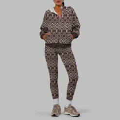 LOUIS VUITTON Premium Zip Hoodie Leggings Set LUX-ZIPAF+DDK-8ZSIF6BP