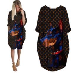 Limited Edition Dobermann Louis Vuitton Dog Pocket Dress SHO - ZOW - ACS0010