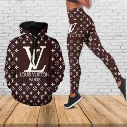 Louis Vuitton Hoodie Leggings Luxury Brand Clothing Clothes Outfit For Women – MRS-AF+DDK-001311097