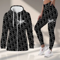 C.DIOR Premium Zip Hoodie Leggings Set LUX-ZIP-AF+DDK-D9KGEEZU
