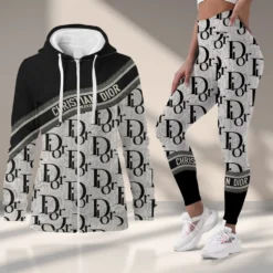C.DIOR Premium Zip Hoodie Leggings Set LUX-ZIP-AF+DDK-VTBIQG1Z