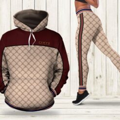Gucci Red Hoodie Leggings Luxury Brand Clothing Clothes Outfit For Women - AF+DDK-00636869