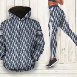 Dior Navy Hoodie Leggings Luxury Brand Clothing Clothes Outfit For Women Luxury Women Outfit Trending 2025 - AF+DDK-00650331